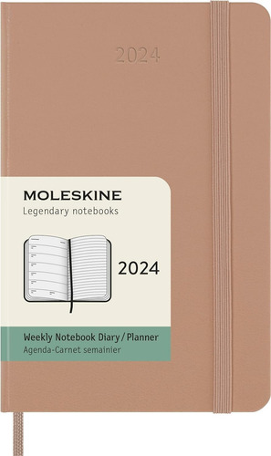 Agenda 2024 Moleskine Bolsillo Arena Semanal Pasta Dura