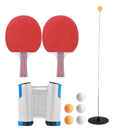 Set De Entrenamiento De Tenis De Mesa, Raqueta De Red Portát