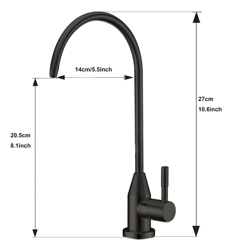 Grifo De Agua Potable, Aceite De Acero Inoxidable Moderno De
