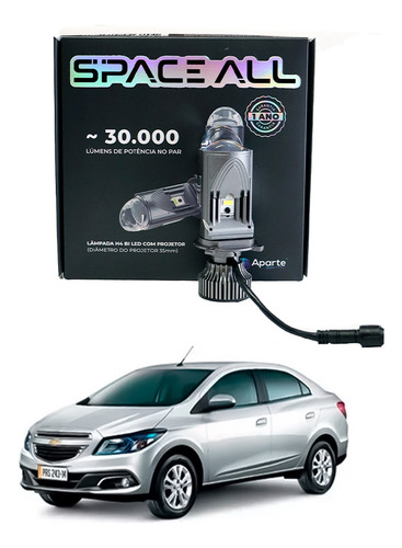 Led H4 Projetor Space All Farol Prisma 2013 (30mil Lúmens)