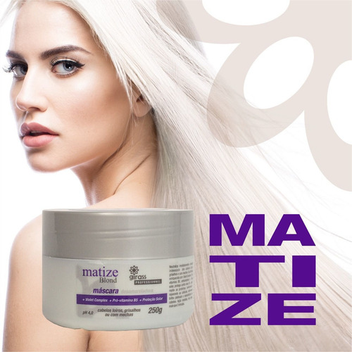Imagem 2 de 4 de Mascara Matize Blond Girass 250g