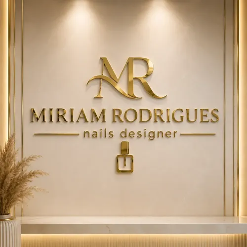 Letreiro Logotipo Personalizado Acrílico Dourado 100x50cm Dourado
