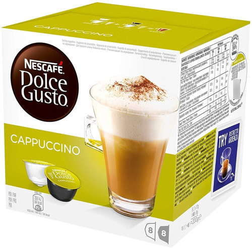 Caja 16 Capsulas Dolce Gusto Cappuccino 240ml. Capsulandia