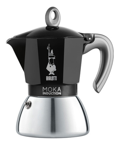 Cafetera Bialetti Moka Induction  6 Tazas 280ml Negro