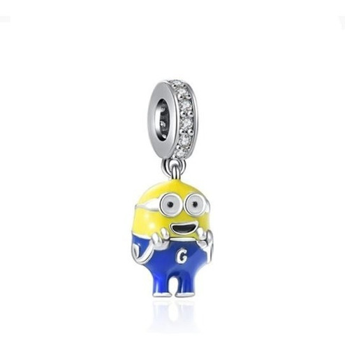 Charm De Plata Para Pandora Minions 1386