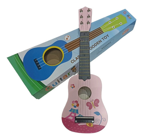 Juguete Guitarra De Madera Para Niños