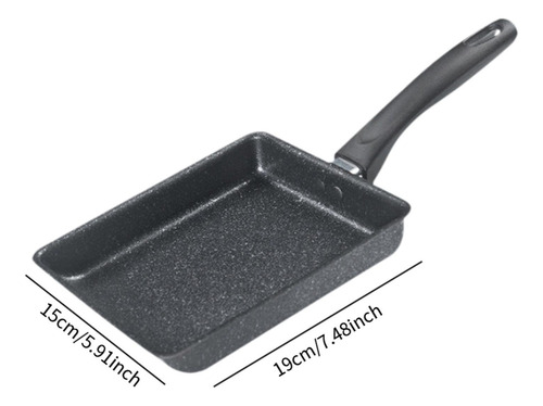 Sartén De Desayuno Multifunción Para Freír Huevos, 19 X 15 C