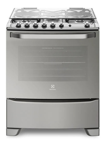 Cocina Electrolux 76gsr 5 Hornallas Acero Inox Multigas Full