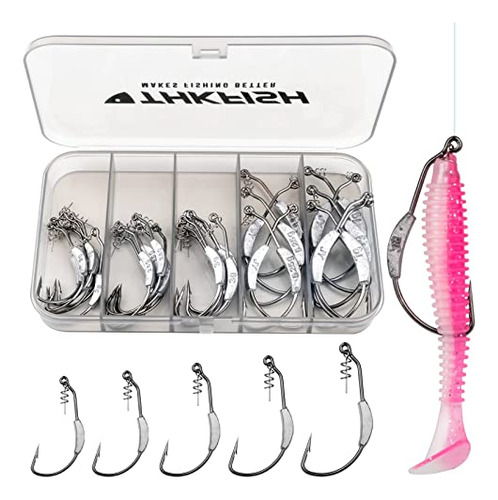 Ganchos De Pesca Thkfish Twistlock Peso Swimbait 60pcs