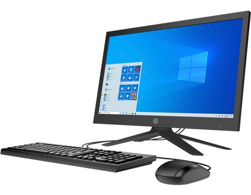 Computadora Hp All-in-one 200 G8 21 Color Negro
