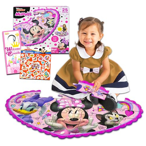 Disney Minnie Mouse Puzzle Mat Bundle  25 Piezas De ...