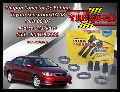 Chupón Conector De Bobina Toyota New Sensation Yaris 00/07  