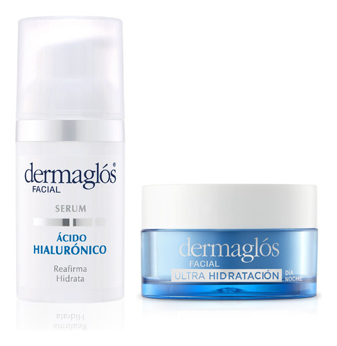 Kit Facial Dermaglós Serum + Crema Gel Ultra Hidratacion