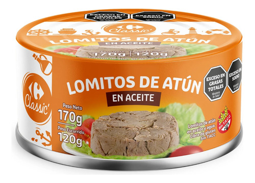 Oferta! 6 Lomito Atun En Aceite Lata 170g Carrefour Ecuador