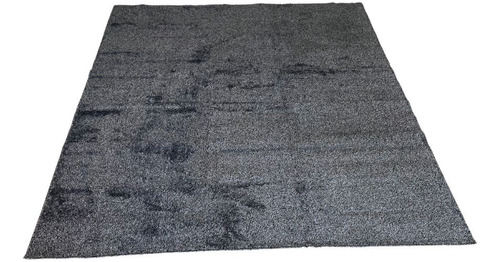 Tapete Antiderrapante 200x250 Cm (2,0x2,5 Metros) Pelo Baixo Cor Cinza-escuro Desenho do tecido Liso