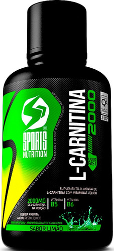 L Carnitina 2000mg Extra Forte E Concentrada 480ml - Sabor: Limão