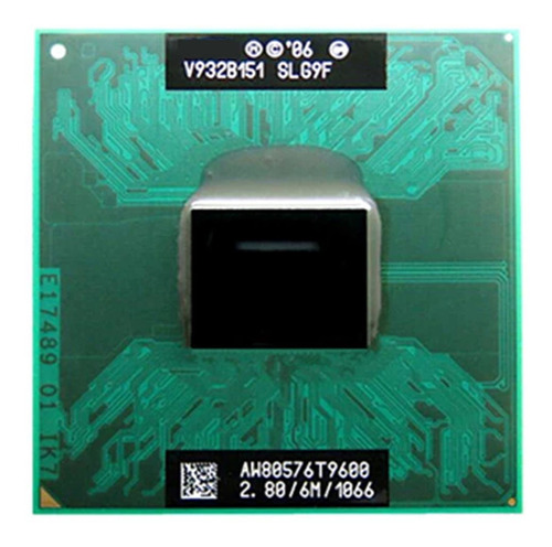 Procesador Intel Core 2 Duo T9600 para portátiles de 2,80 GHz y 6 MB