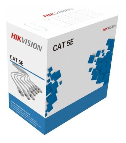 Rollo Cable De Cobre Cat 5e Hikvision Ds-1ln5e Ee Awg 25 305
