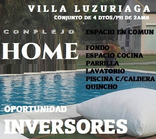Imagen 1 de 8 de Venta Ph 2amb C Balcon Villa Luzuriaga - Inversores