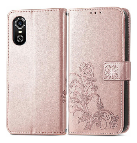 Funda For Zte Blade A31 Plus Funda De Cuero Flip Cover
