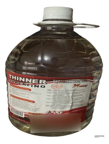 Thinner Botella 2000 C.c Empaque Caja 15 Unidades