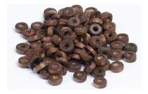 Comprar Cuentas Madera Aros Redondos Planos Café 200 Unidades