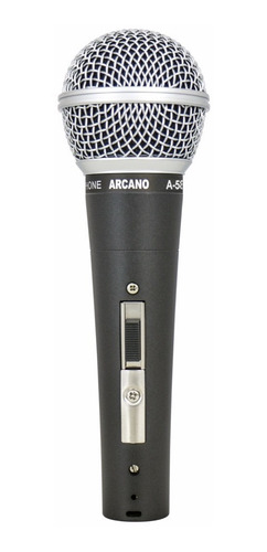 Microfone Dinâmico Com Fio Arcano A-58 Xlr-xlr