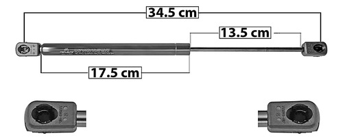 1- Amortiguador Cofre Izq/der Grand Cherokee 05/10 Generico