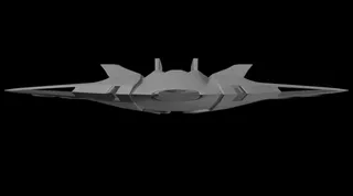 Escultura De Drone Stingray Jet - Concepto 01