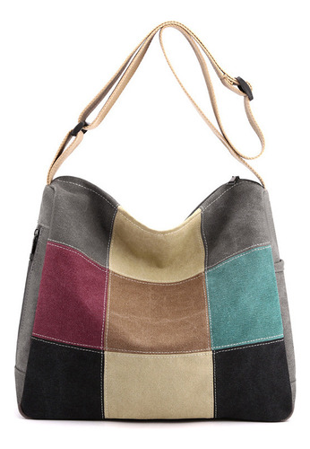 Bolso Bandolera Clash Crossbody De Lona Para Mujer