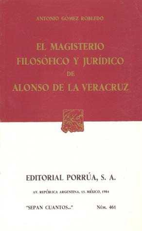 El Magisterio Filosófico Y Jurídico De Alonso De L . 329942