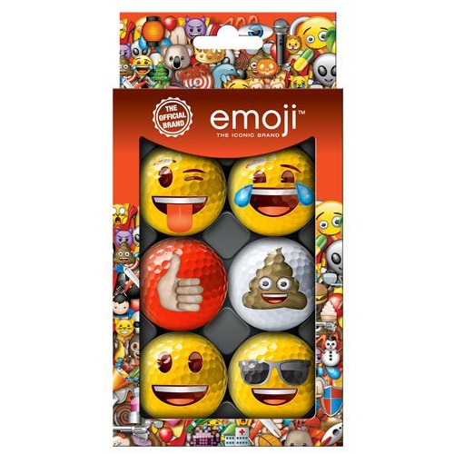 Challenge Golf Emoji Novelty Multi-colored Golf Balls #...