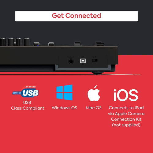 Controlador De Teclado Midi Usb Nektar Impact Lx25 25 Teclas