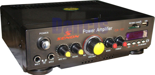 Amplificador Karaoke Con Bluetooth Usb Y Radio Fm 220 - 12 V