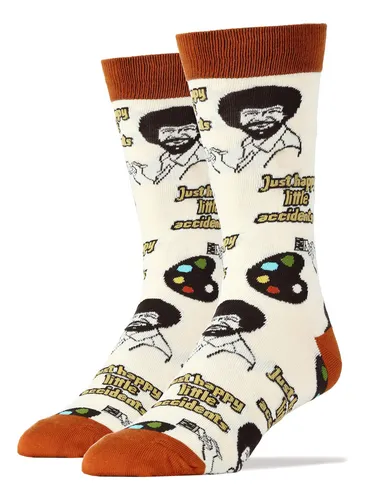 Ooohyeah - Calcetines Deportivos Novedosos De Bob Ross Para