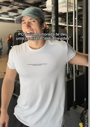 Camiseta Anti-atrevida Namoradas Academia Dryfit Proteção Uv