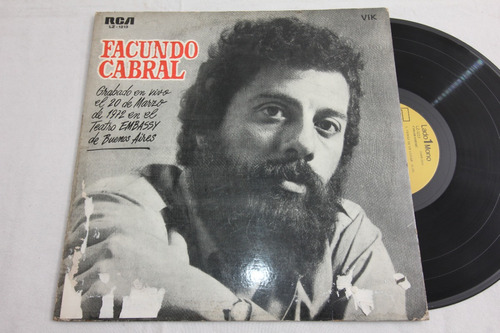 Vinilo Facundo Cabral Grabado En Vivo Teatro Embassy 1972