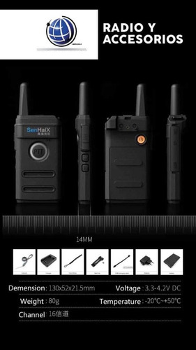 Radio Senhaix Modelo 1430 2w Uhf 400-470mhz 