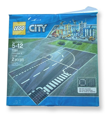 Lego Juntas En T, Curvas T-junction & Curved Road City 7281