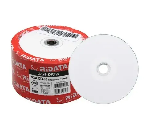 50 Midia Cd-r Virgem Ridata Printable 52x 700mb | MercadoLivre