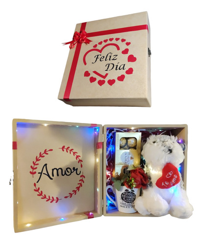 Regalos Box San Valentín- Peluche- Taza - Bombones