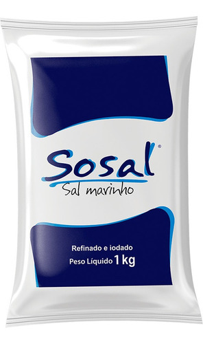 Sal Marinho Sosal Refinado 1kg