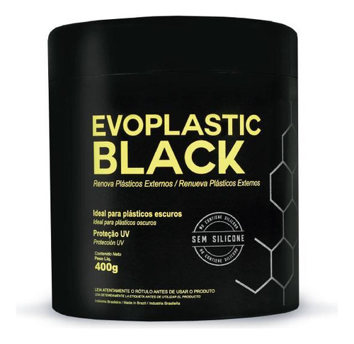 Renova Plásticos Externos Evoplastic Black 400g Evox
