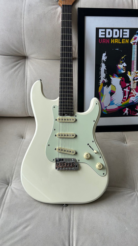 Nova! Schecter Olympic White 7,5kpix Fender Charvel Ibanez Destro Branco Wood (Usado)