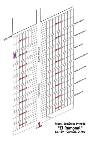 Terreno Ecológico En Venta De 3,000 M2, En El Ramonal, Km 15 , Carretera Cancún-mérida