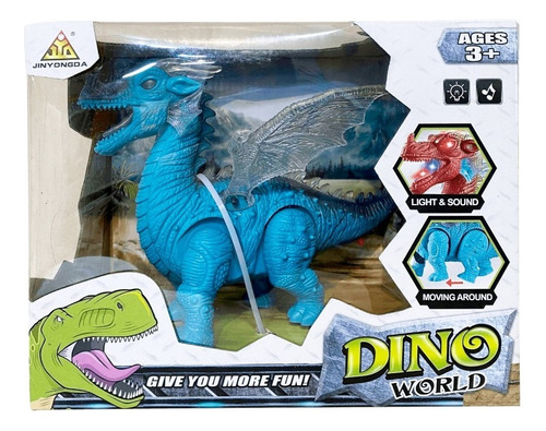 Dragón Con Alas - Luz Sonido Y Movimiento - Dino World