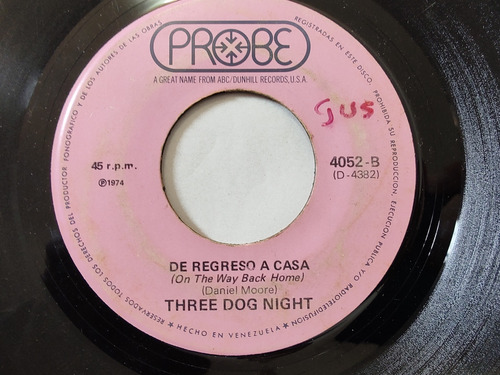 Vinilo Single De Three Dog Night Sigue La Función (az68