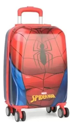 Mochila De Rodinhas P 360 Marvel Homem Aranha Vermelha