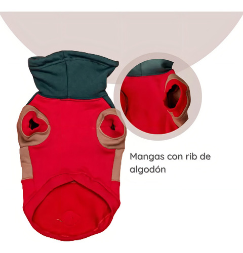 Buzo Para Perros Elecant Talle 3 | Buzo Con Cuello Para Mascotas Tricolor | Ropa Para Perros Premium |