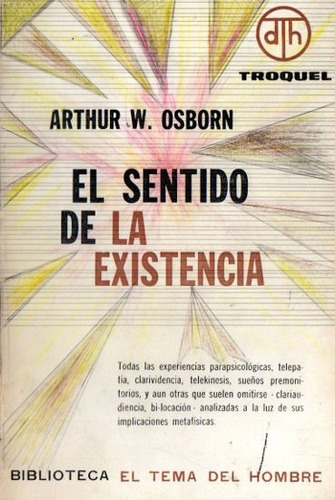 Arthur Osborn - El Sentido De La Existencia